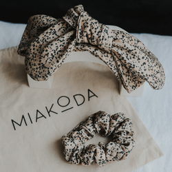 The Dalmatian Headband & Scrunchie | Miakoda New York x Wabi-Sabi Botanicals